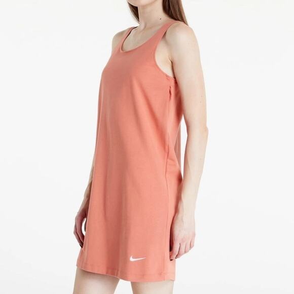 Nike Sportswear Loose Fit Tank Cotton Dress Swoosh Logo Athletic Size Small - Picture 2 of 16